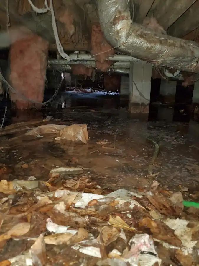 Crawl space flood assessment for Commercial Water Damage Restoration in Camano